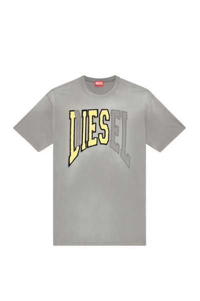 Diesel Men's Gray Crew Neck T-shirt