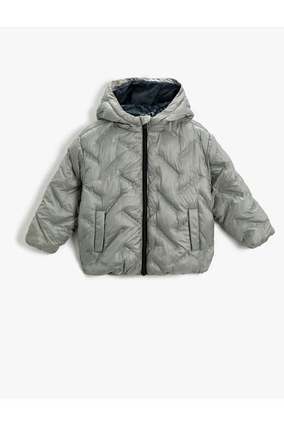 Koton Puffer Jacket Hooded Quilted