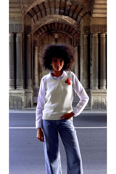 Hatun Atila Hatunatila 4476 Model Flower Motif Sweater