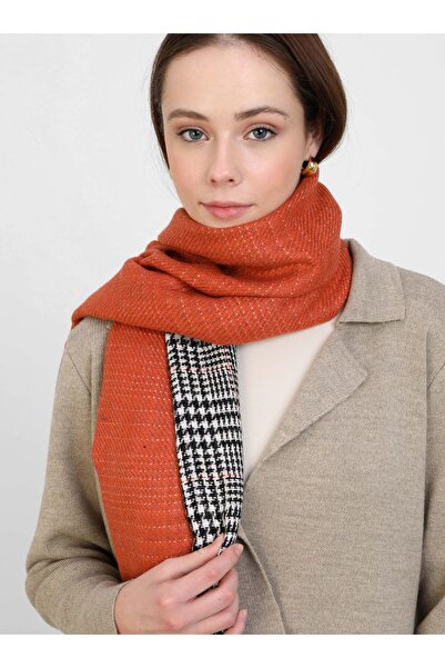 Tuva Brick Color Shoulder Shawl - Canvas