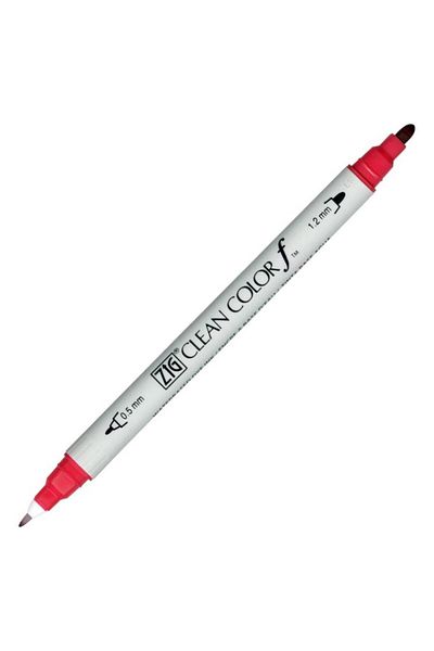 Zig Clean Color F Tcs-6000t 029 Geranium Red Double Sided Pen