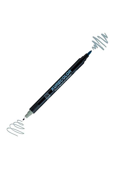 Zig Kurecolor Mangaka Fine&Brush - Double Sided Pen Cnkc-2200, No 844 Green Grey 3