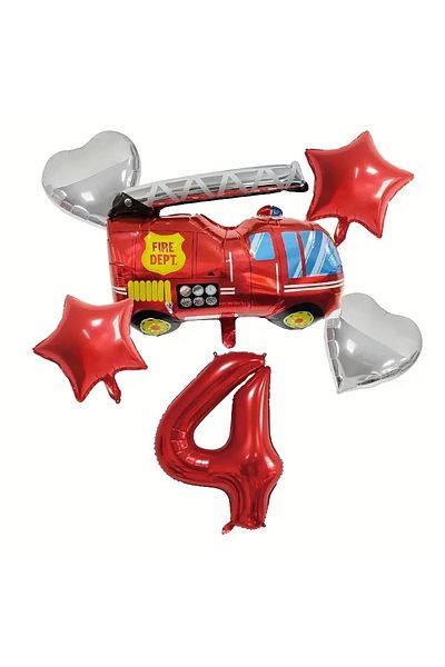 CANSIN Fire Engine 4 Years Foil Set