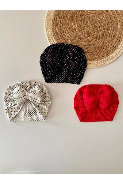 GÜNEŞ KİDS Fiyonklu Çift Katlı Bebek Bone