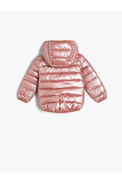 Koton Puffer Jacket s detailom vrecka na zips s kapucňou