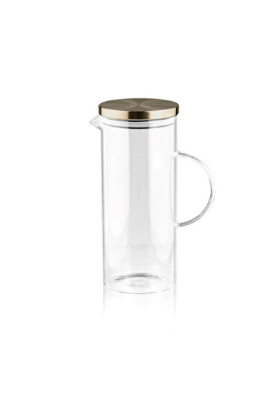 SEVEN7 Sürahi Yağdanlık Borosilikat 1500ml vakum kapak silver