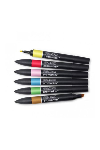 Winsor Newton Winsor & Newton Promarker - 6-Piece Mid Tones Set