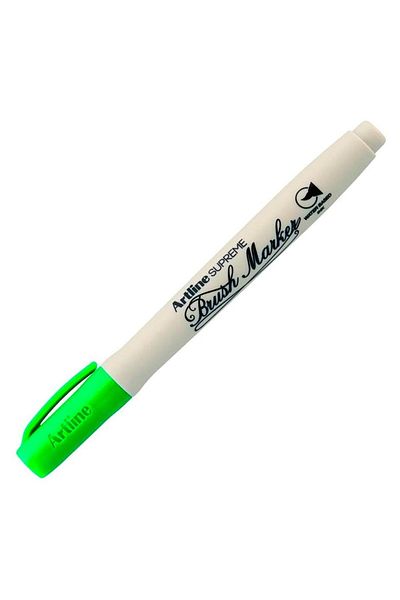 artline Green Supreme Brush Marker - Pen Code: Epff