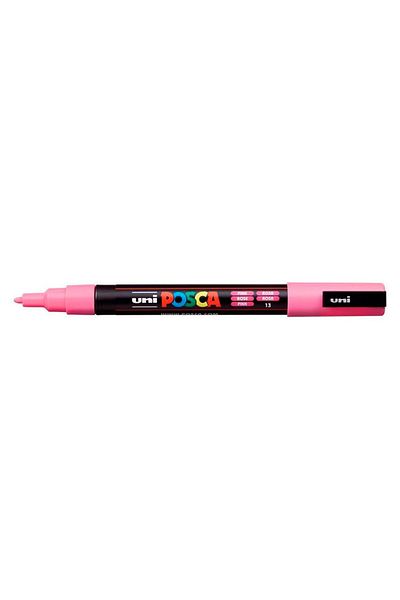 UNİ-BALL Uni-Ball Posca 0.9-1.3 Pink Water-Based Pen - Poster Marker, Pc-3M