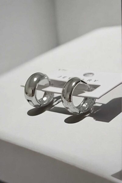 Bontexs Kadın Halka Küpe Gümüş Renk