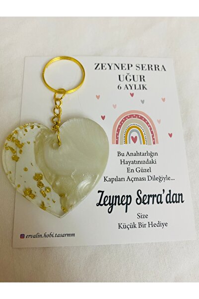 Kalp Epoksi anahtarlık (15 adet)