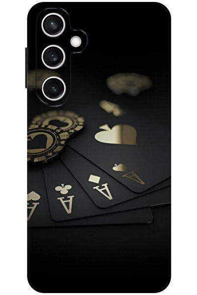 Reeder Samsung Galaxy A55 Kamera Korumalı İskambil Kağıdı Desenli HD Baskılı ...