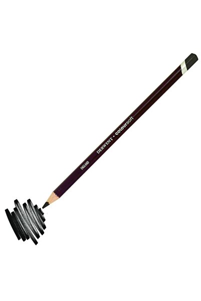 Derwent Coloursoft Pencil Yumuşak Kuru Boya Kalemi C640 Brown Black