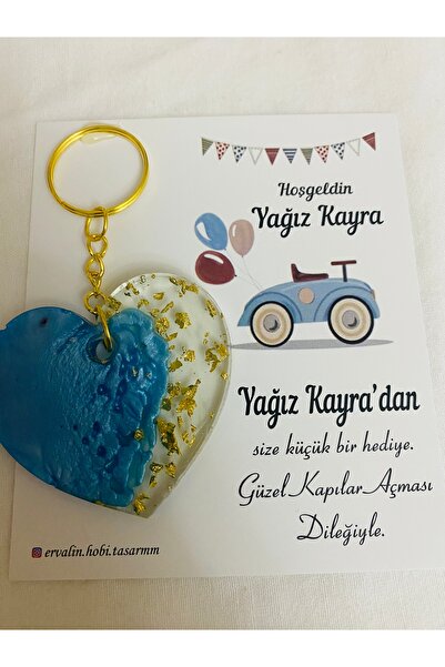 Kalp Epoksi anahtarlık (15 adet)