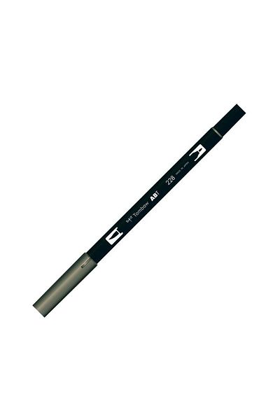 Bruynzeel Tombow Ab-t Graphics Pen - Gray Green, Double Ended, Model 228