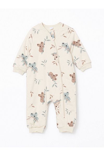 LC Waikiki Beige Baby Boy Romper - 1.6 Tog Printed, Cent Trade
