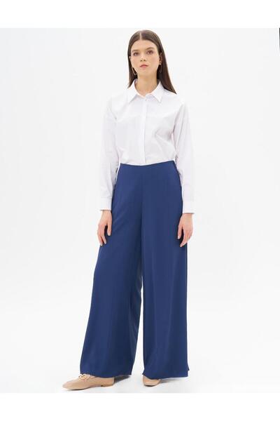 Kayra Wide Leg Trousers Indigo