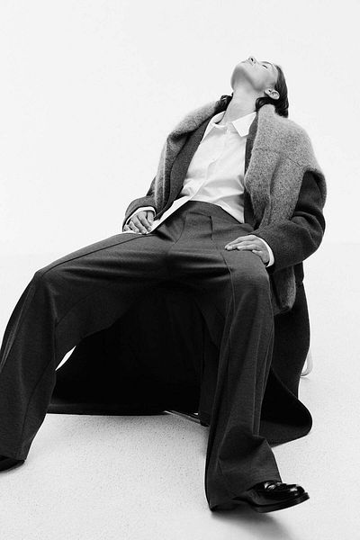 H&M High-waisted tailored trousers