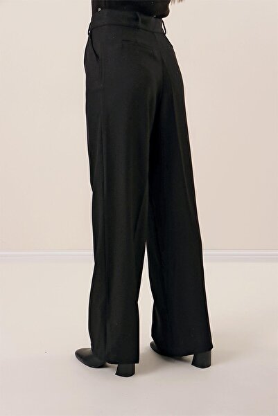 By Saygı Παντελόνι Palazzo με μάλλινο εφέ στο πλάι