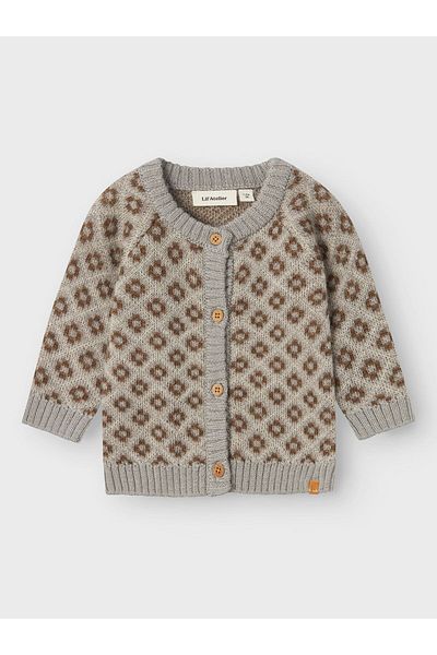 Lil' Atelier Baby Strickjacke Merinowolle