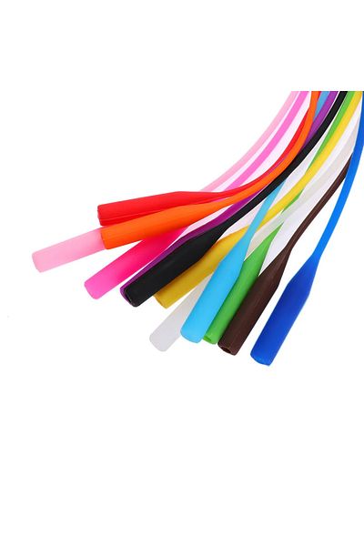 BVER 10Pcs Mixed Color Silicone Glasses Strap Lanyard