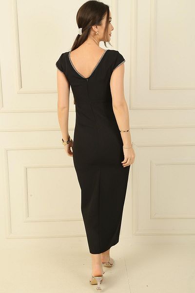 By Saygı Rochie cu decolteu în V, cu mâneci duble cu unghii