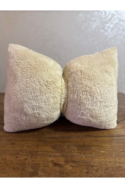 happyteks Pernă cu fundă bej