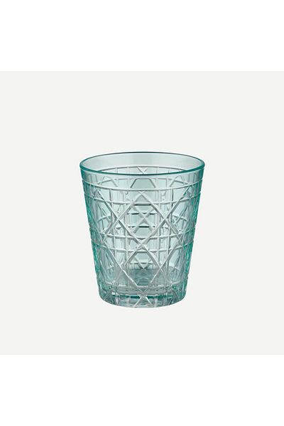CHIARA ALESSI Gloria Turquoise Glass Water Cup 345 ml