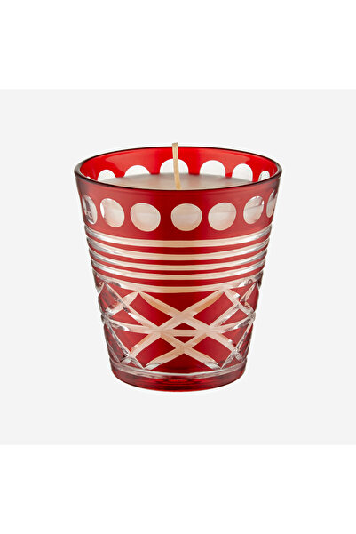 CHIARA ALESSI Fortino Kırmızı Cam Mum 10 Cm