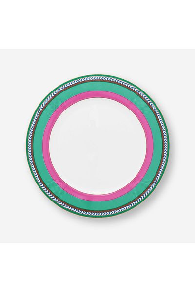Pip Studio Chique Pink Green Porcelain Dinner Plate 28 Cm
