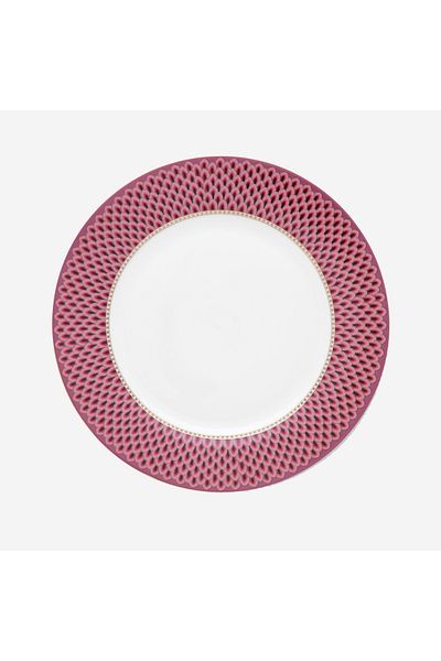 Pip Studio Flower Festival Red Porcelain Dinner Plate 26.5 Cm