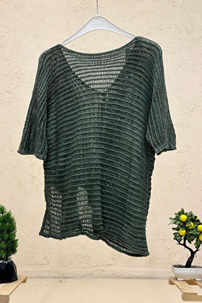 sahnemoda Однобортний кашеміровий светр з V-подібним коміром