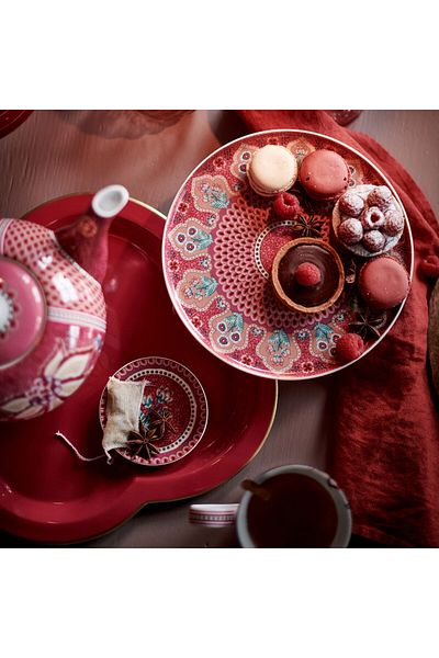 Pip Studio Flower Festival Red Porcelain Teapot 1600 ml