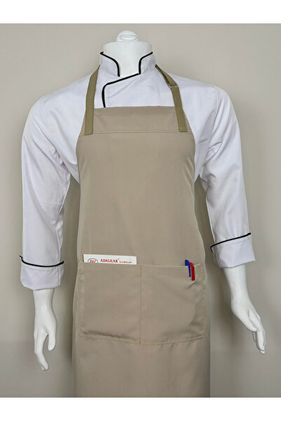 ADALILAR TEKSTİL مريلة مطبخ Chef Barista - معلقة على الرقبة، مقهى مطعم Chef W...