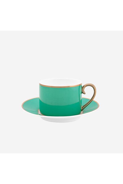 Pip Studio Chique Green Porcelain Teacup 220 ml