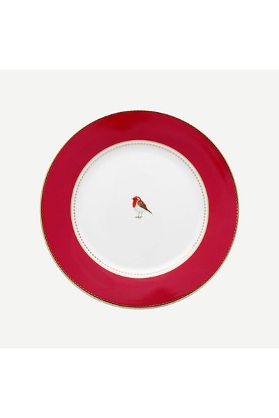 Pip Studio Love Birds Red Porcelain Breakfast Plate 21 Cm