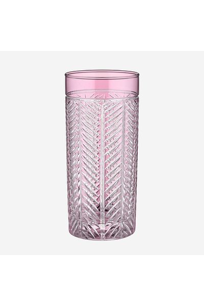 CHIARA ALESSI Lanza Pink Glass Water Cup 485 ml