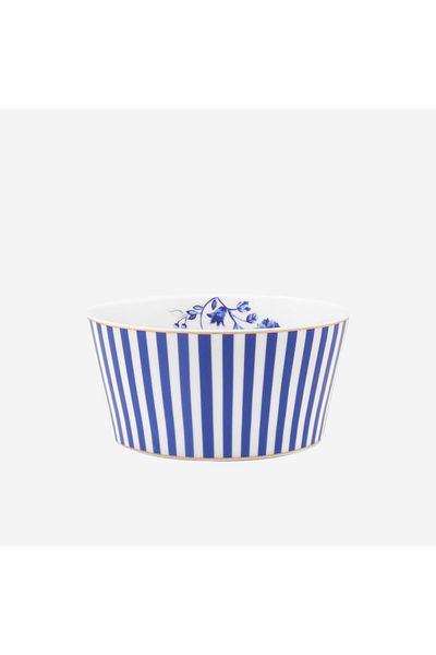 Pip Studio وعاء البورسلين الأزرق من Royal Stripes بطول 12 سم