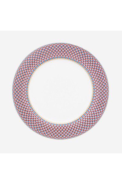 Pip Studio Flower Festival Blue Porcelain Dinner Plate 26.5 Cm