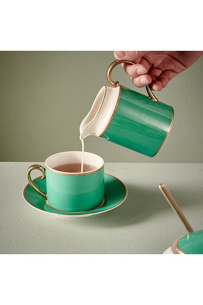 Pip Studio Chique Green Porcelain Teacup 220 ml