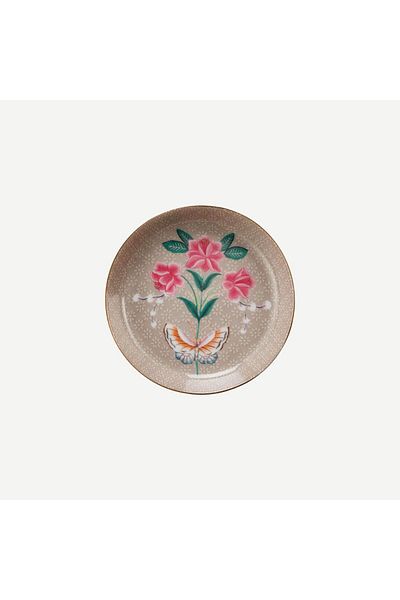 Pip Studio Blushing Birds Khaki Porcelain Tea Plate 9 Cm