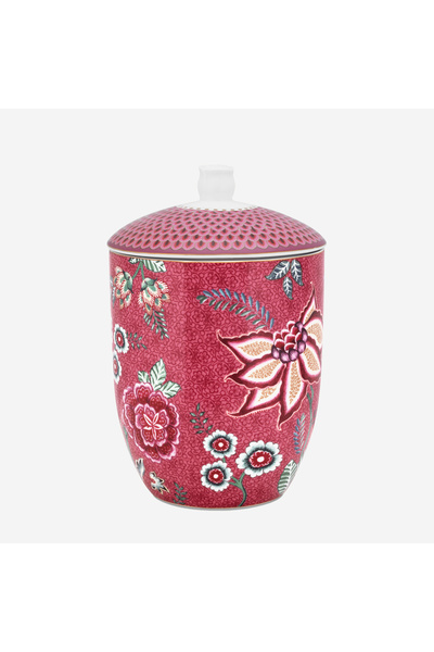 Pip Studio Flower Festival Kırmızı Porselen Küp 1500 ml