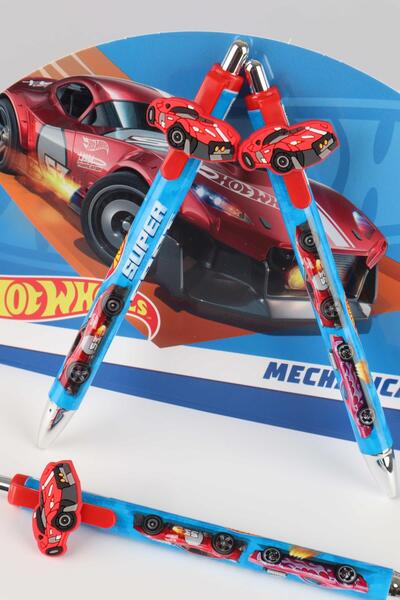 HOT WHEELS 2024 YENİ SEZON LİSANSLI HOT WHEELS MASKOTLU VERSATİL UÇLU KALEM 0.7 MM