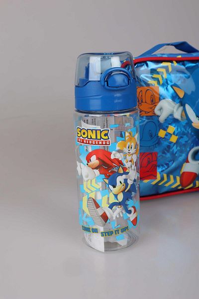 Disney Licensed Sonic " Feeding Set " 2 Layer Lunch Box, Lunch Box and 500 ml Tritan Flask