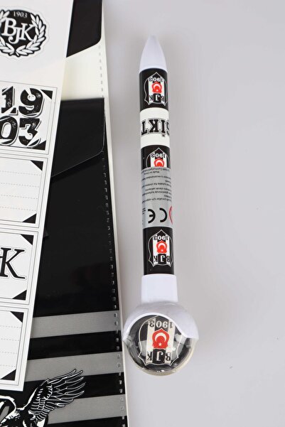 Beşiktaş 24 Licensed A4 Notebook - Spiraled, Checked and Striped, Ball Headed Pointed Pens