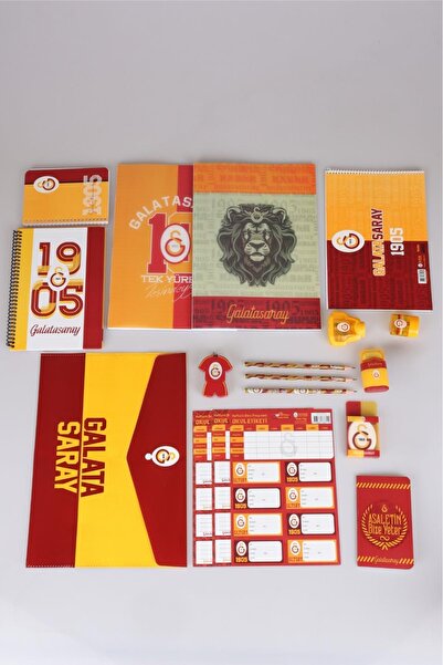 Galatasaray Lisanslı 16 Parça Premıum Kırtasiye Seti