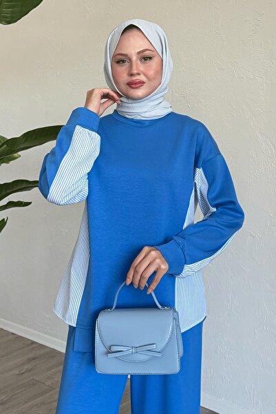 InStyle Modrá dvojitá sada - zdobená košile