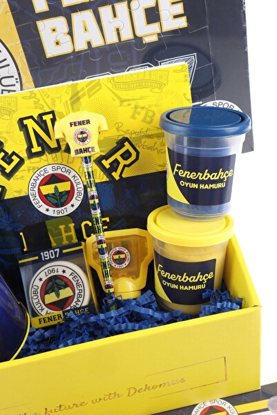 Fenerbahçe DEKOMUS ÖZEL KUTULU LİSANSLI FENERBAHÇE YAZI TAHTASI,OYUN HAMURU VE PUZZLE HOBİ EĞLENCE KIRTASİYE SE