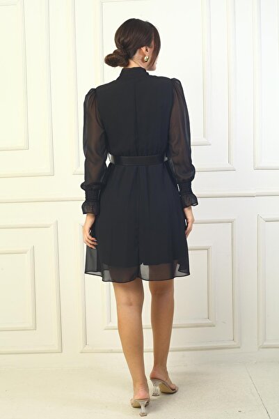 By Saygı Šifonové šaty – dámské, ohlávka, pas a podšívka