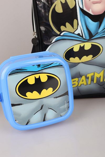 Batman Σχολική τσάντα Batman με άδεια νέας σεζόν - Σχολικό σετ με δοχείο γεύματος και φιάλη Tritan 500 ML